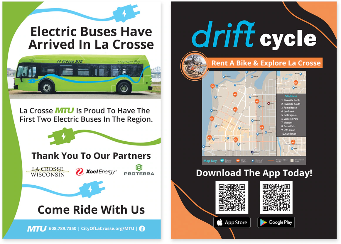 la-crosse-wisconsin-mtu-municipal-transit-utility-electric-bike-cycle-rent-posters