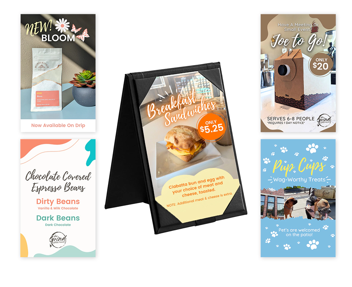 the-blu-group-client-work-the-grind-coffee-house-table-tents